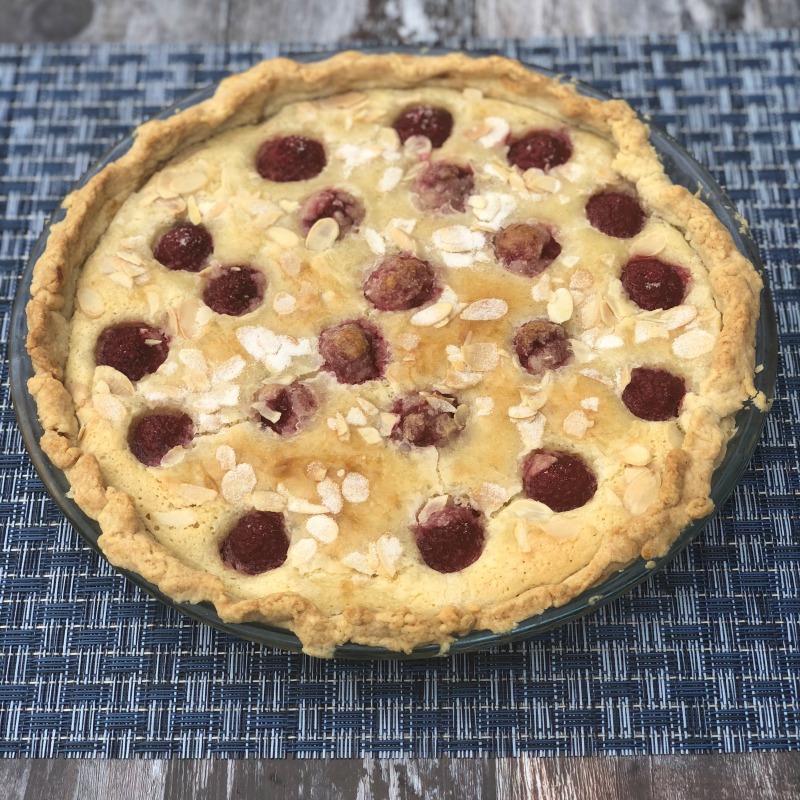 My Raspberry Almond Tart is an easy rustic tart recipe with sweet raspberries and delicious almond frangipane