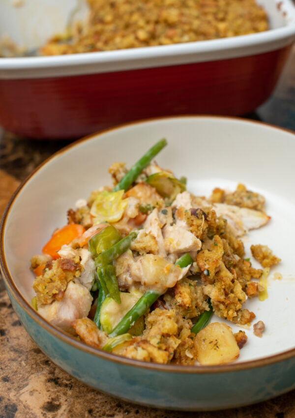 Use up leftovers deliciously in my wonderful Leftovers Casserole. It's especially perfect for using up holiday meals!