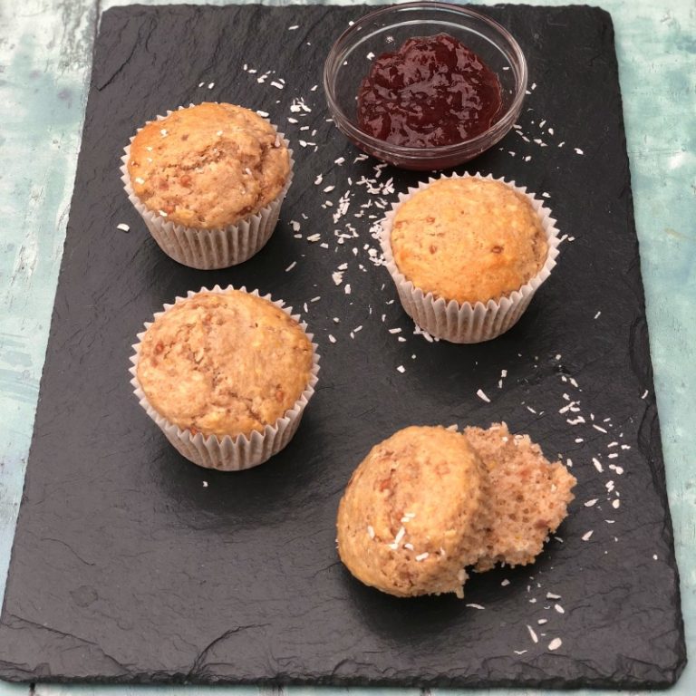 Hearty jam spiked muffins with the goodness of whole wheat flour? Yes please! My Mom's Old Fashioned Jam Muffins are perfect for breakfast, afternoon tea or a snack. The recipe couldn't be easier! 