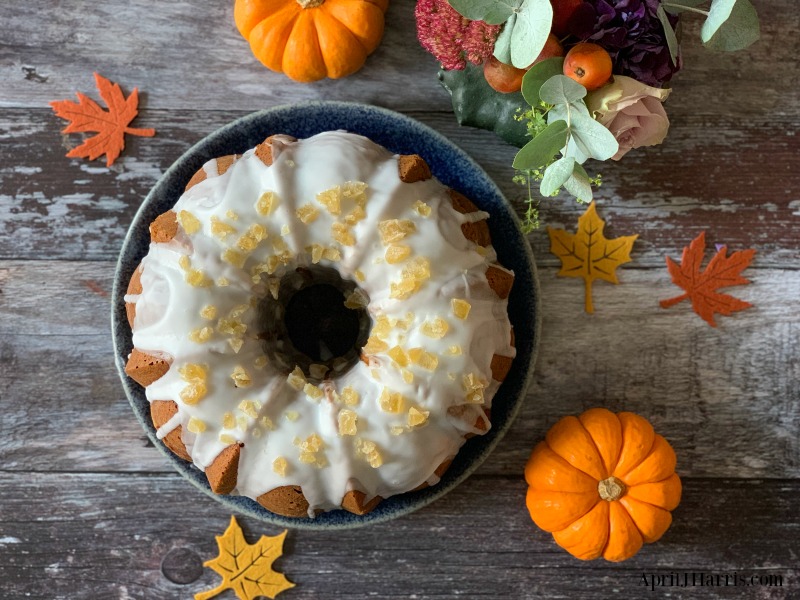 This Spicy Pumpkin Bundt Cake recipe has all the wonderful flavours of fall. arming ginger, sweet cinnamon, pungent cloves and aromatic nutmeg all combine to make this cake taste so good! If you love ginger, this is the cake for you!