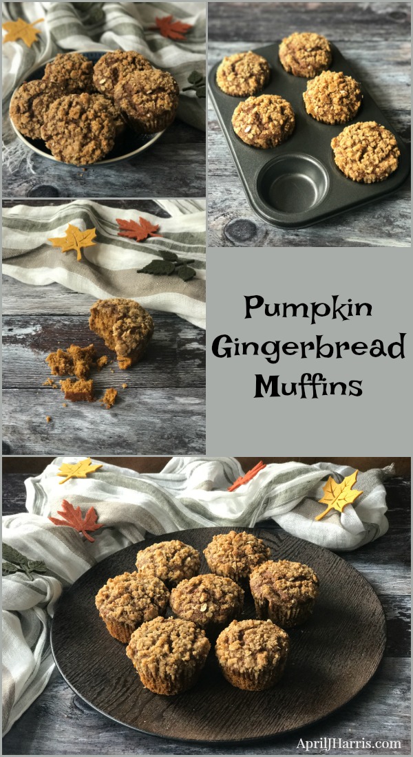 My warmly spiced, deeply delicious Pumpkin Gingerbread Muffins are perfect for breakfast, tea time and snacks