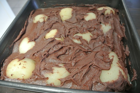 Chocolate Pear Pudding batter