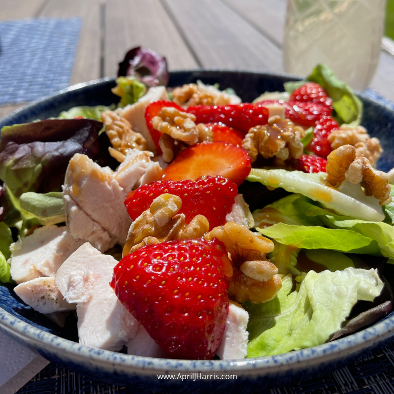 Summer Salad Recipes - Strawberry and Walnut Salad with Balsamic Vinaigrette