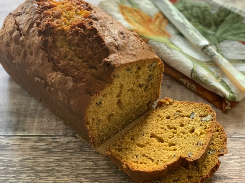 My Butternut Pecan Loaf Cake is easy to make, wholesome, nutty & delicious. Perfect for any occasion, it's a great way to use up leftover butternut squash!