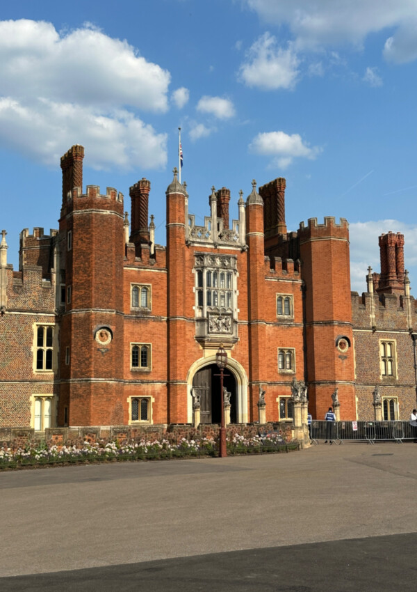 The entrance to Hampton Court Palace
