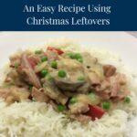 Header image for Creamy Turkey with Rice recipe - a Christmas leftovers dish using turkey or ham