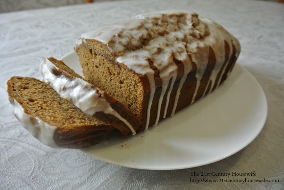 Banana Gingerbread with Ginger Icing