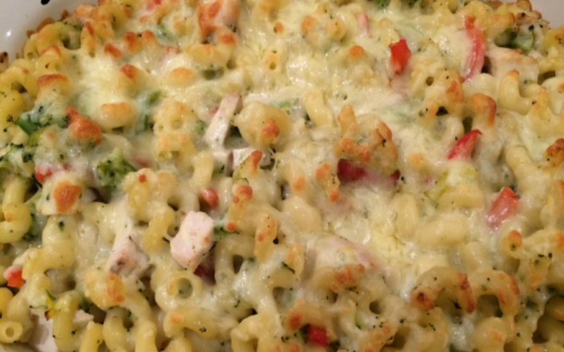 Close up photo of Lighter Chicken Tetrazzini