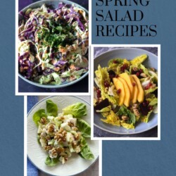 Photo collage of 3 Spring Salad Recipes