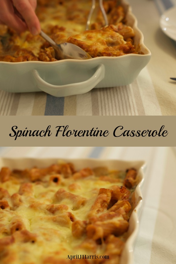 Creamy, comforting and gently spiced, my Spinach Florentine Casserole is perfect for Meatless Monday or any other time you want a tasty meat free meal.