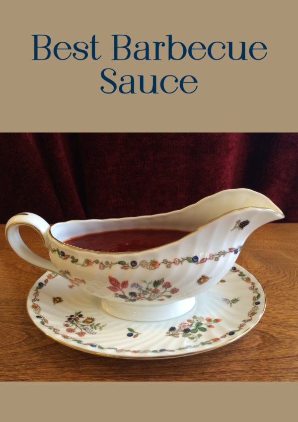 My best barbecue sauce in a gravy boat