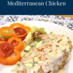 A header image for Oven Baked Crispy Mediterranean Chicken