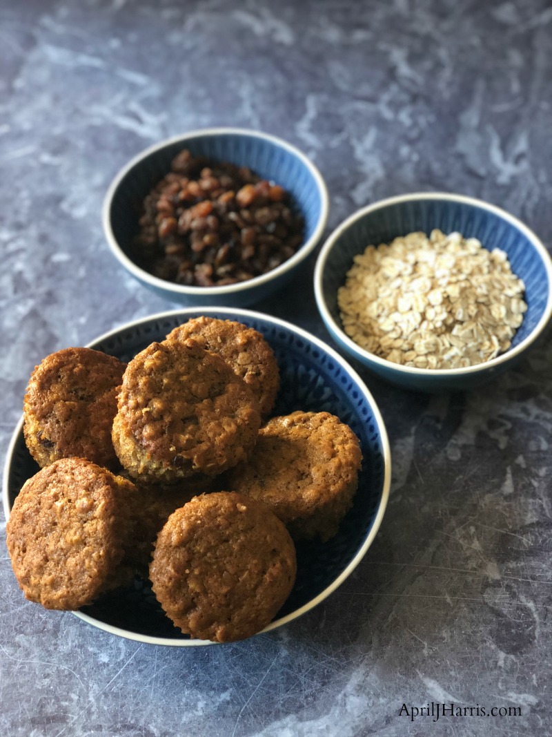You will love these wholesome Oatmeal Raisin Muffins - they have all the flavours of Oatmeal Raisin Cookies in a healthier muffin