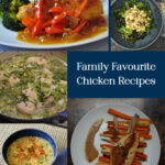 Header image including a selection of photographs of recipes made with chicken