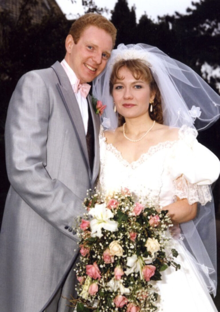 Guy and April Harris photographed on their wedding day