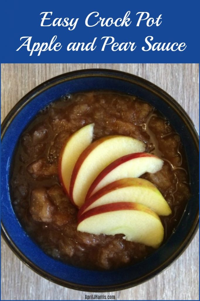 Crock Pot Apple and Pear Sauce April J Harris