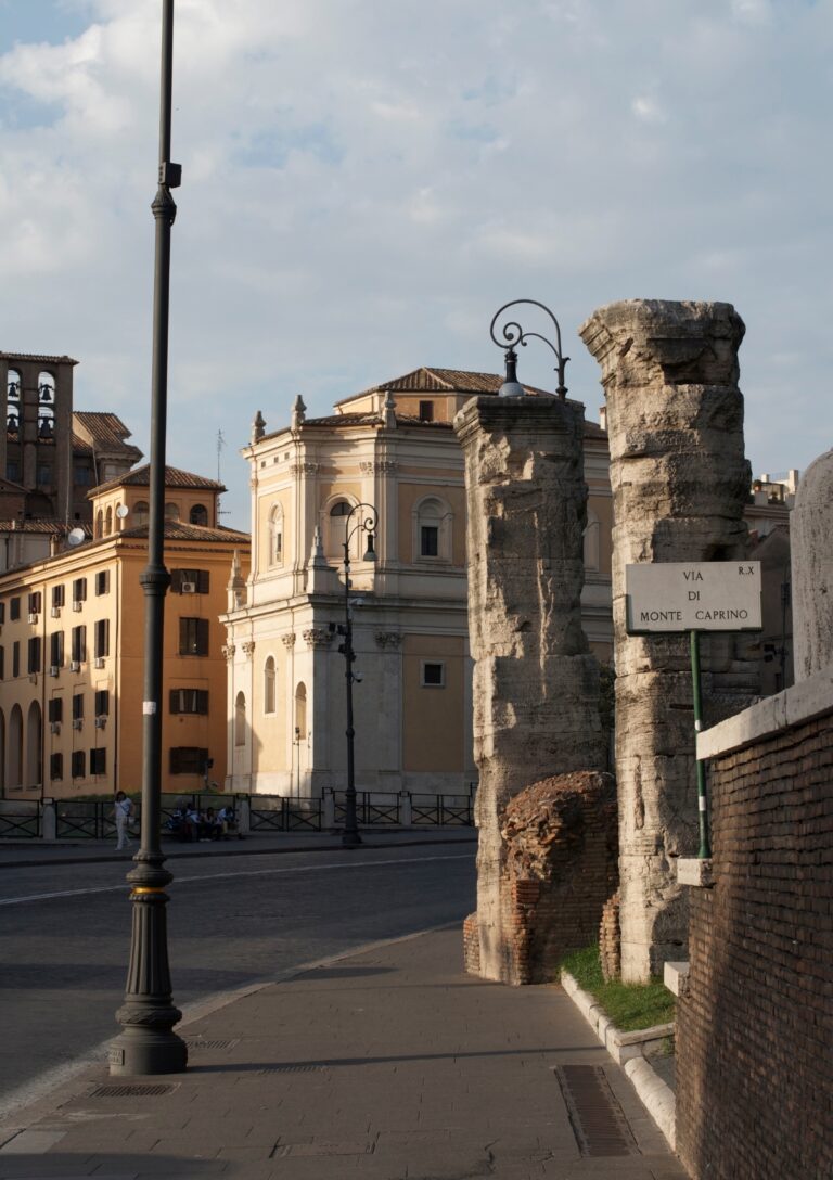 A view of Via de Monte Caprino in Rome
