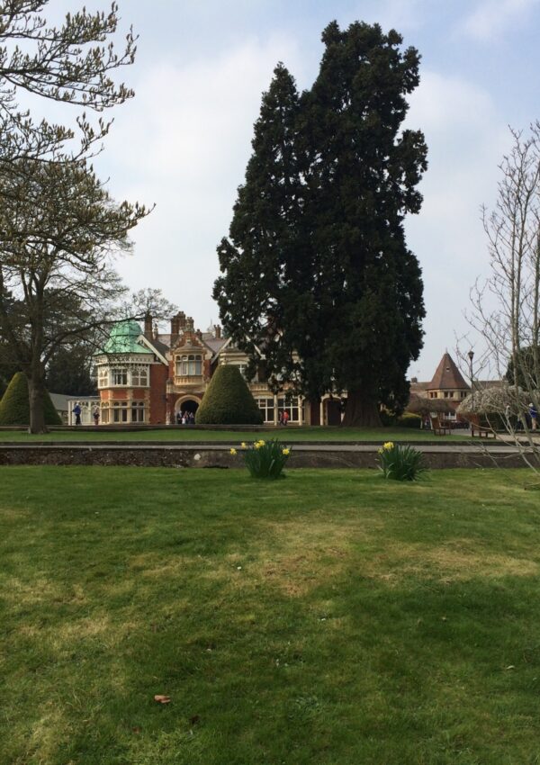 A front view of Bletchley Park in Milton Keynes