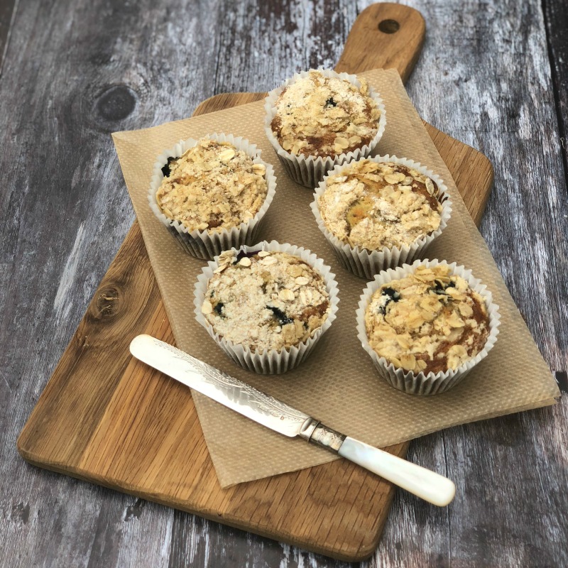 Streusel-topped, studded with fruit & delicately flavoured, Blueberry Chia Muffins with Lemon & Ginger are a wholesome treat the whole family will enjoy.