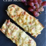 Quick and Easy Crab Melts Recipe - Crab Melts are a fast, easy and delicious way to enjoy fresh or canned crab meat, perfect as a meal in themselves or sliced as finger food at parties.