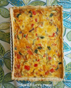 Easy Vegetarian Quiche Recipe - April J Harris