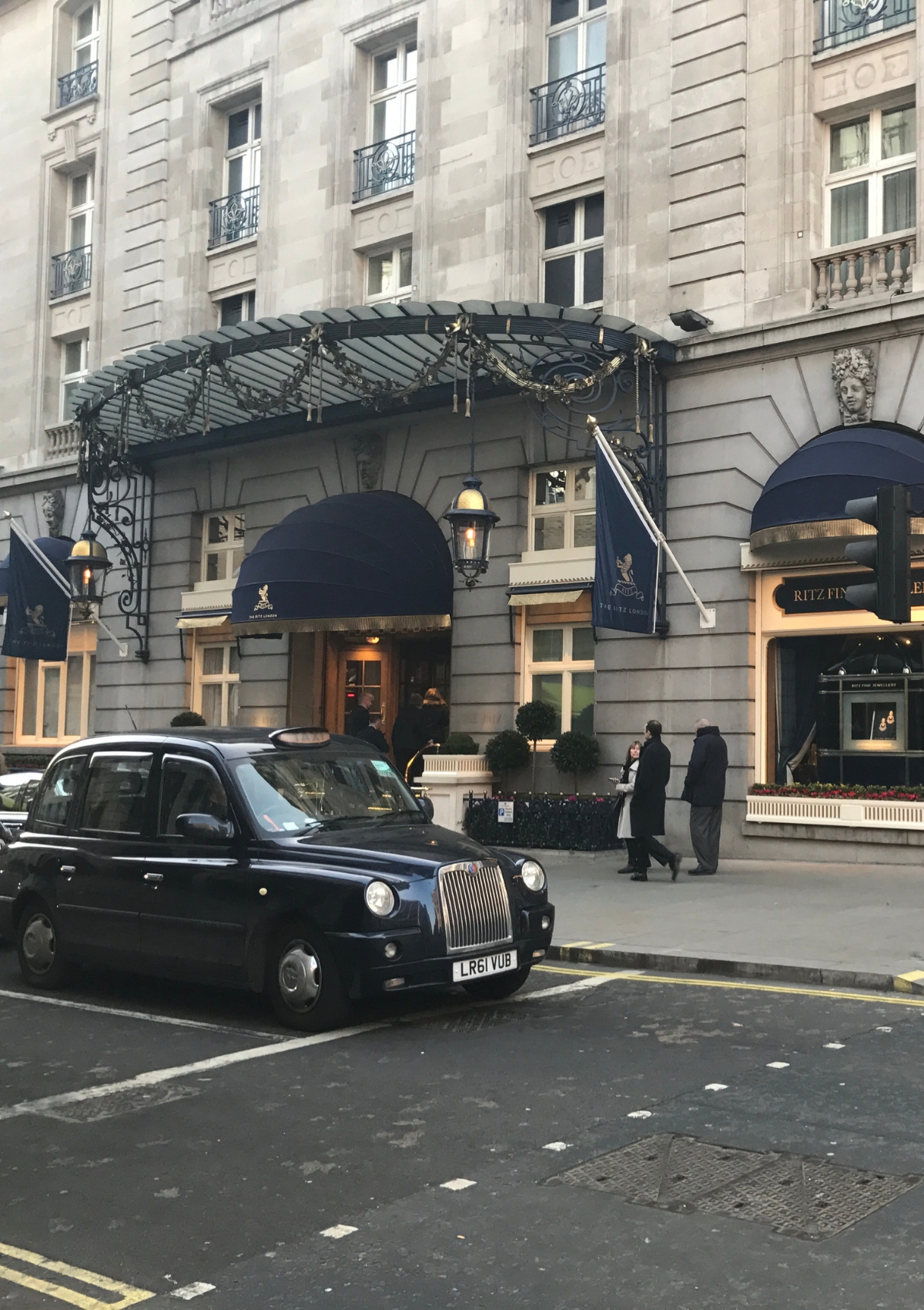 The entrance of The Ritz London