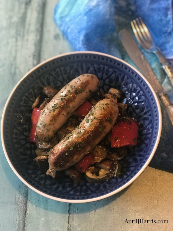 Easy Mediterranean Sausage and Vegetable Bake recipe
