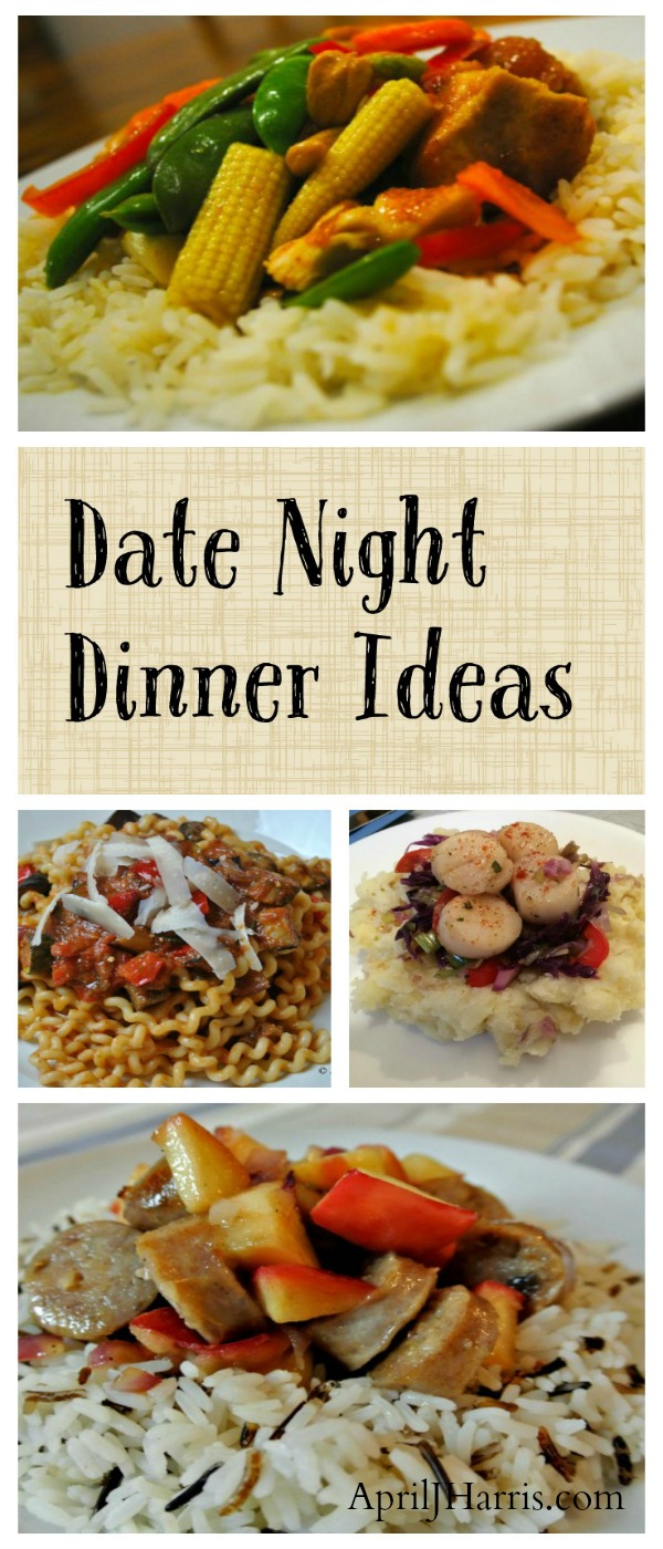 Date Night Dinner Ideas and Recipes - inspiration for date night or Valentine's Day