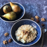 Pear Walnut and Ginger Oatmeal