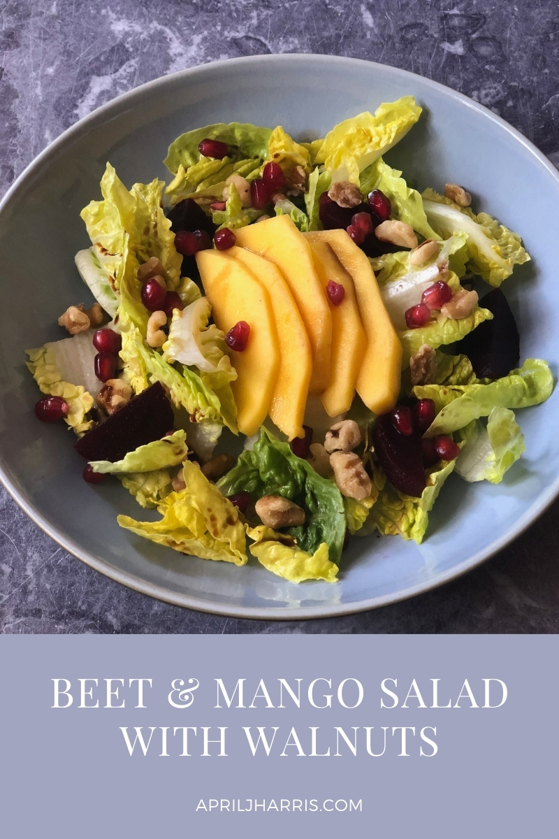 Beet and Mango Salad with Walnuts