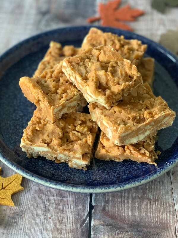 Aunt Dorothy's Butterscotch Squares on a plate