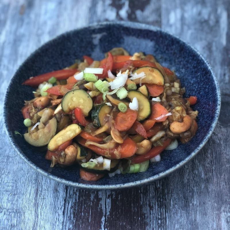 Vegetable and Cashew Stir Fry