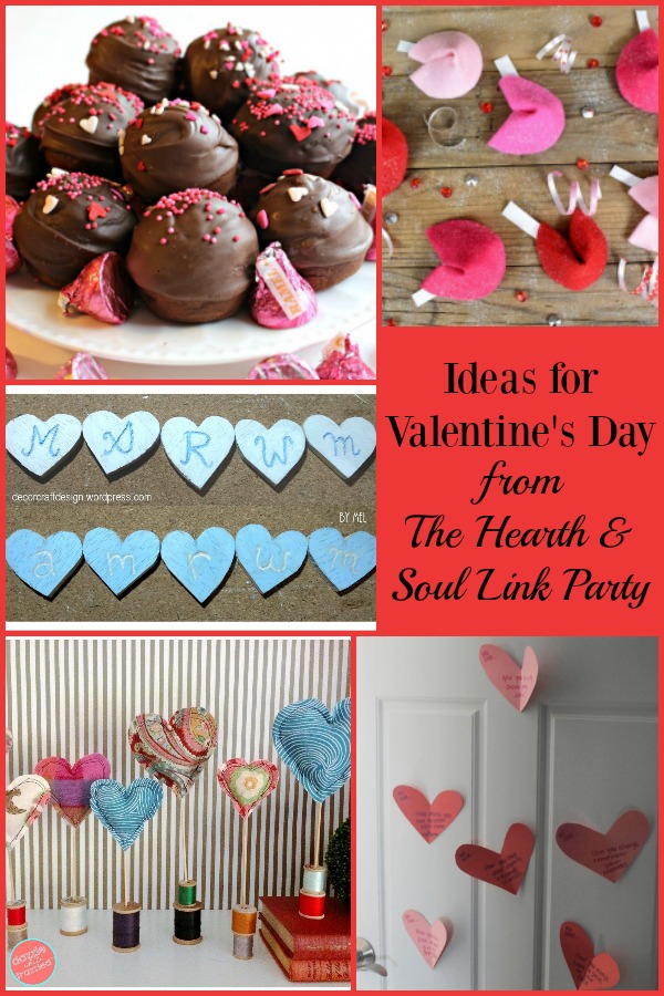 Love is in the air with Ideas for Valentine's Day at this week's Hearth & Soul Link Party. Come share your blog posts about anything that feeds the soul! 