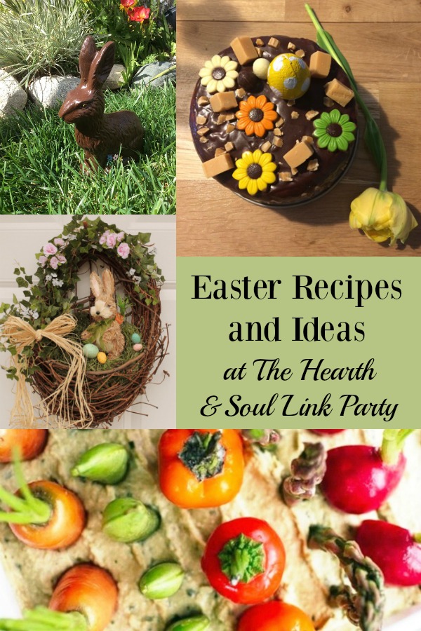 If you are looking for Spring and Easter Recipes and Inspiration, the Hearth and Soul Link Party is the place to be! Join us as we celebrate the season!