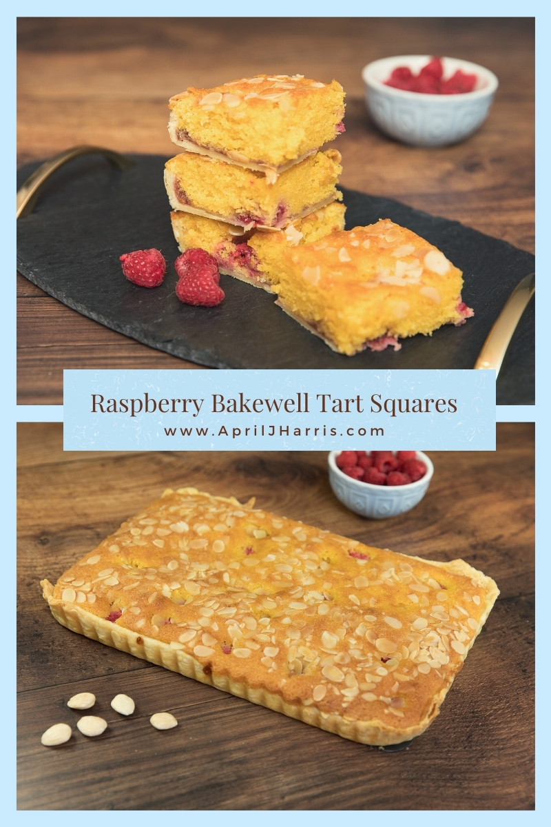 Raspberry Bakewell Tart Squares