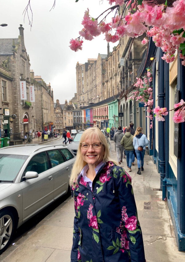 April Harris pictured in Victoria Street during a weekend in Edinburgh