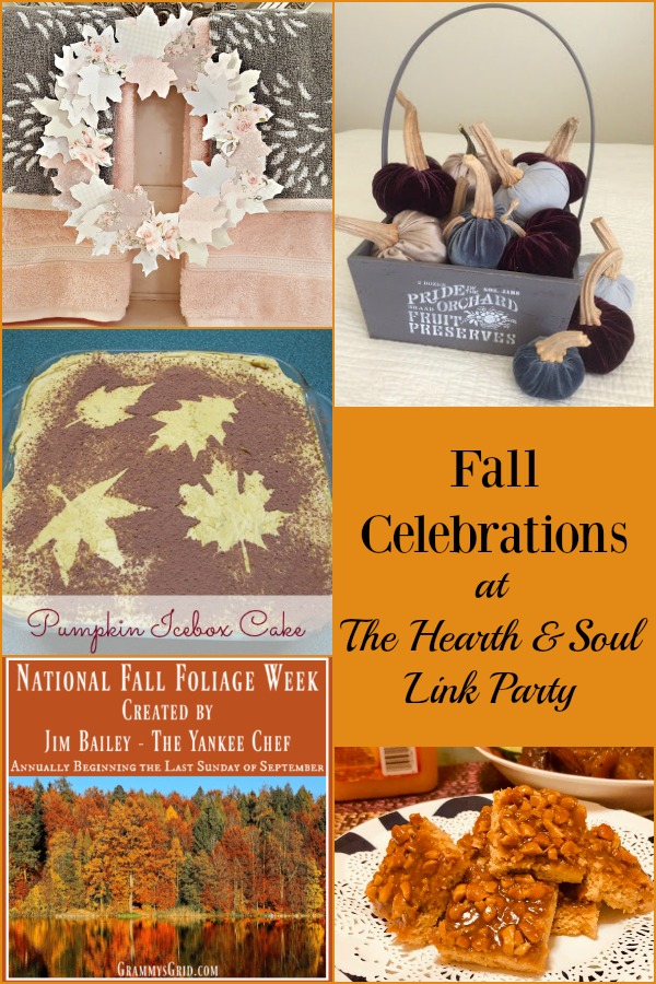 This is definitely the time for fall celebrations, and there are lots of ideas at Hearth and Soul to help make every day of this wonderful month special.