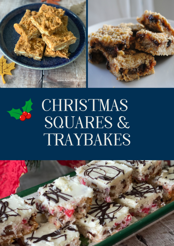 Three Christmas squares and traybake recipes