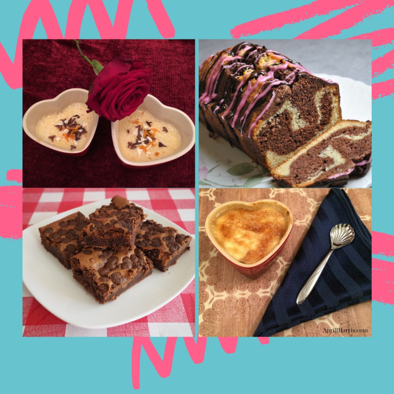 A selection of Valentines Day Desserts