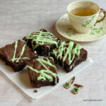 My Chocolate Mint Brownies are an irresistible treat, moist, delicious and perfect for any occasion - especially St Patrick's Day!