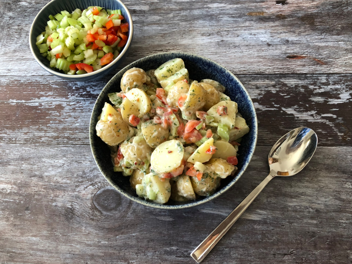 Potato Salad Recipe served in a bowl