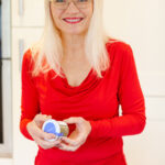 April J Harris with pots of spices getting read to show How To Make Mixed Spice photo Terry Joshi