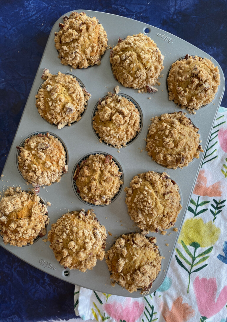 Banana Streusel Muffins with Flaxseed April J Harris