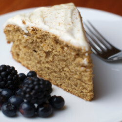 Old Fashioned Spice Cake - a slice on a plate
