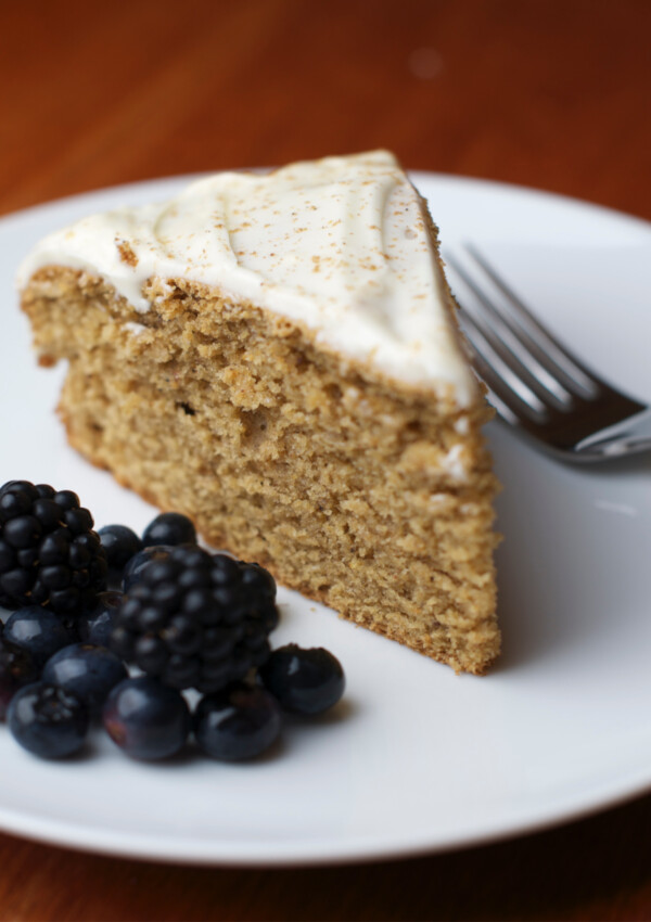 Old Fashioned Spice Cake - a slice on a plate