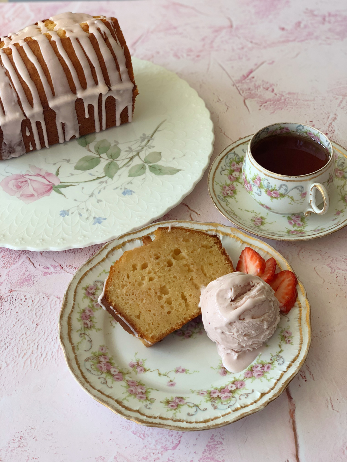 Rhubarb Drizzle Cake - Platinum Jubilee Afternoon Tea