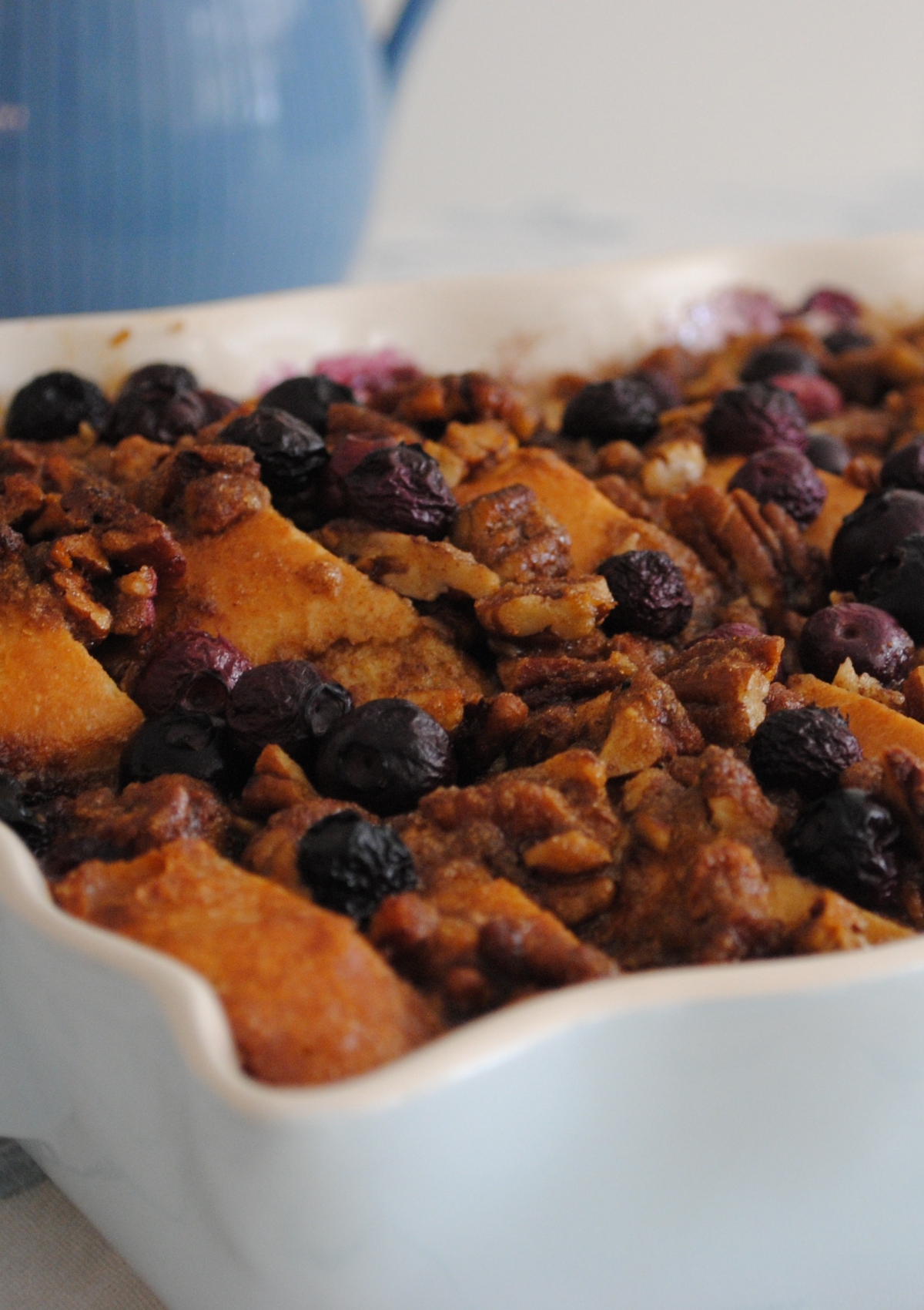 Blueberry Bread Pudding or French Toast Casserole