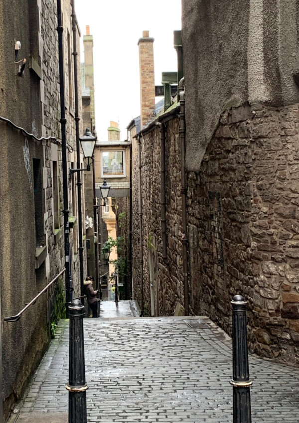 a side street in Edinburgh