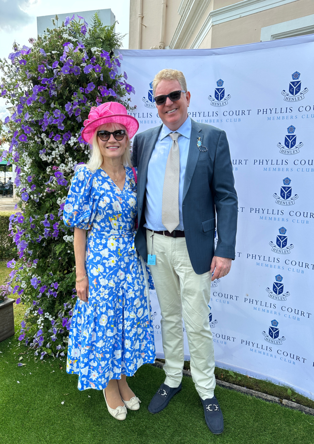 April and Guy Harris at the Henley Regatta