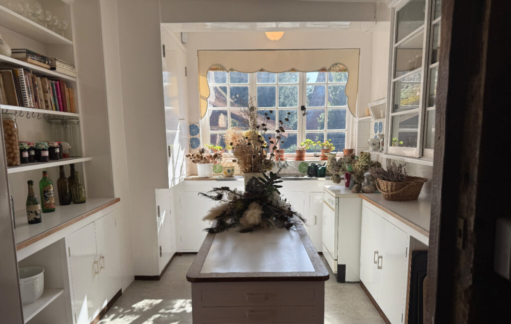 the larder in the kitchen at Greys Court